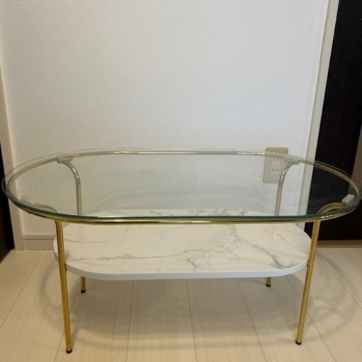 Francfranc ガラス テーブル Yuuuuu※15日までの限定出品※Francfranc