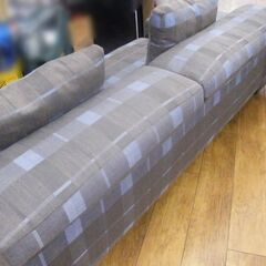 フクラ 3人掛け ソファ クオード 布製 片肘 右アーム フェザー カバーリング グレー 青 HUKLA QUOD 札幌市 厚別区