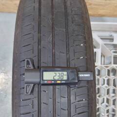 【青森発】鉄ホイール 14x4.5J  +45 PCD100 ４H ハブ56 155/65R14 75S  BRIDGESTONE  ECOPIaEP150 2017x1 2019x2 2021x1年製 4本セット  【G0494】