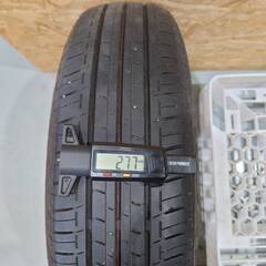 【青森発】鉄ホイール 14x4.5J  +45 PCD100 ４H ハブ56 155/65R14 75S  BRIDGESTONE  ECOPIaEP150 2017x1 2019x2 2021x1年製 4本セット  【G0494】