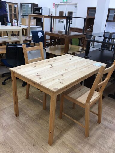 ★ジモティ割あり★ IKEA　イケア 二人掛けダイニングセット  W120×D75×H73 クリーニング済み SJ5875
