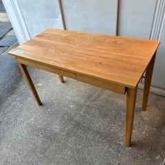 無印良品　MUJI 無垢材　オークの木　学習机　テーブル　作業台