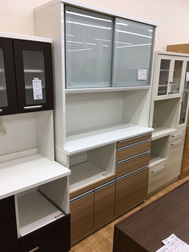 ★ジモティ割あり★ 松田家具 食器棚  W118×D49×H207 クリーニング済み SJ5886