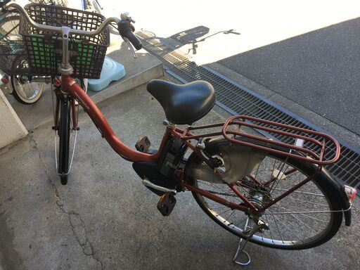 地域限定送料無料　パス　ナチュラ　新基準　8,9AH　赤　神戸市　電動自転車 地域限定送料無料パスナチュラ新基準8,9AH赤神戸市電動自転車