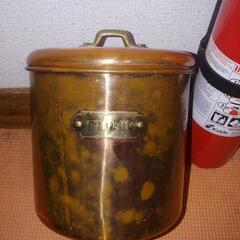 (値段調整)銅製キャニスター(保存容器)