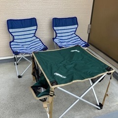 アウトドア 椅子2点 ／　ogawaの　テーブル1点