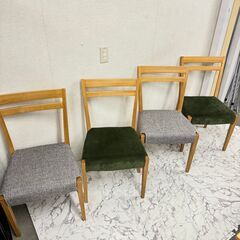 18029 引出し付きダイニングテーブル 5点セット ◇大阪市内・東大阪市