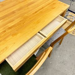 18029 引出し付きダイニングテーブル 5点セット ◇大阪市内・東大阪市