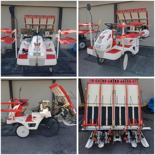 乗用田植え機　4条　ヤンマーVP4　肥料散布装着付き ロータリー爪　長野市