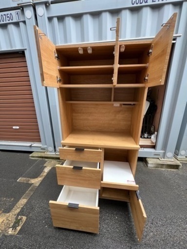 ニトリキッチンボード(エトナ90KB LBR) ミドルブラウン ニトリ