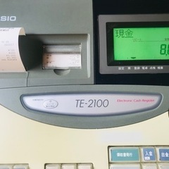 【訳あり】　カシオ　レジ　TE-2100