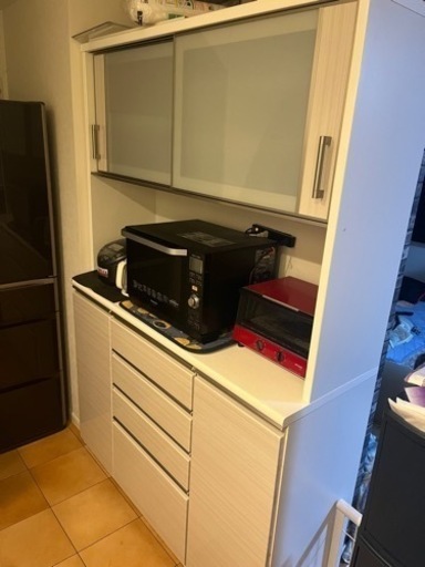 【取引中】★再再度！値下げ中★美品　ニトリ　食器棚　キッチンボード140cm幅