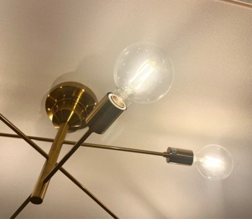 Astre 人気の別注カラーゴールド シーリングライト 美品 unico