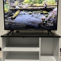 2023年製 ORION チューナーレステレビ 32型 型番SAFH321 おまけ テレビボード