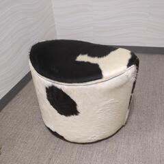 【美品】IKEA　牛革　オットマン　家具 椅子