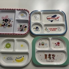 子供用ランチプレート　4枚セット　中古美品