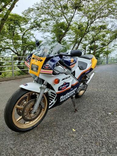 『1988年式 NSR250R MC18』青白純正カウルで45万円! 実動 格安　TZR CBR RGV YZF