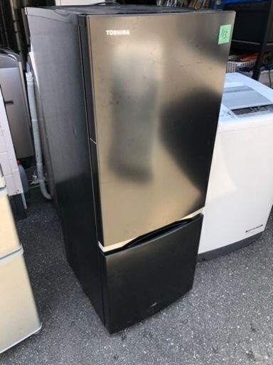 NO 113❗️福岡市内配送無料　2020年 東芝 TOSHIBA 冷蔵庫 （153L・右開き） 2ドア メタリックブラック GR-R15BS（K）