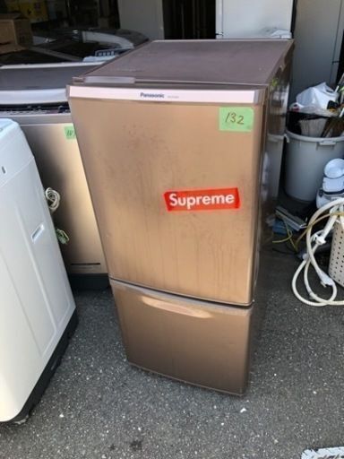 NO 132❗️福岡市内配送無料 パナソニック Panasonic 冷蔵庫(138L 右開き) 2ドア マホガニーブラウン NR-B148W-T