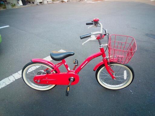 16インチ　赤　子供自転車