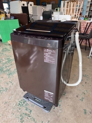 TOSHIBA☆洗濯機☆10kg☆2018年製☆ダークブラウ☆格安☆中古☆配達相談可能☆早い者勝ち新生活に♪
