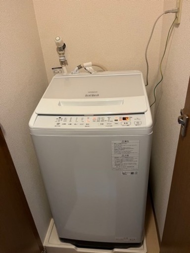 【取りに来て下さる方】未使用に近い　HITACHI　洗濯機7kg　BW-V70JE3