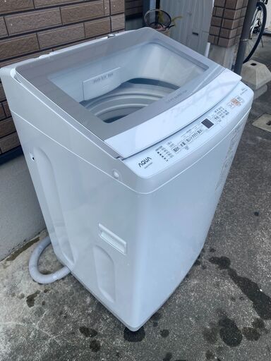 美品　AQW-P7NJ 全自動洗濯機　2023年製　送料込み 2023年製 AQUA 全自動電気洗濯機AQW-P7NJ