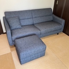 値下げしました！ ニトリ 家具 ソファ 3人掛けソファ グレー