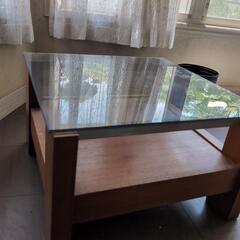 家具 テーブル　ガラステーブル　机