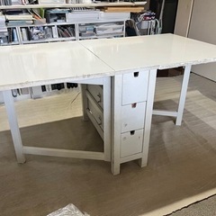 受付終了【あげます】IKEA  折りたたみテーブル