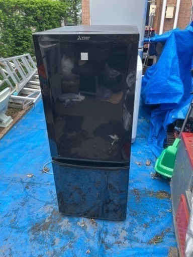 三菱 MITSUBISHI 2ドア冷凍冷蔵庫 146L MR-P15EZ-KK 2016年製 家電  単身