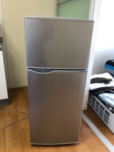 【美品】 動作確認済み / SHARP シャープ 2ドア ノンフロン冷凍冷蔵庫 128L SJ-H13E-S 2019年製