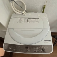 SHARP製縦型洗濯機 7kg ESGE7H