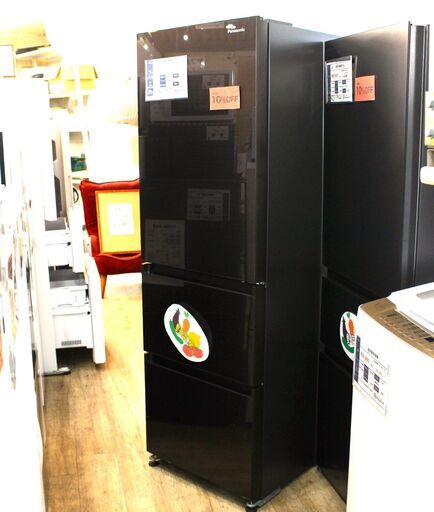 【川崎市宮前区リサイクルオフ】712)パナソニック　冷蔵庫　365L　NR-C373GC-T　2022年製