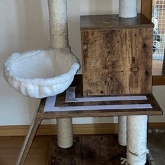 木製　猫タワー　キャットタワー　美品