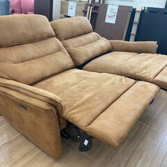 2人掛け電動ソファ リクライニングソファ そふぁ ミルクリーク生地 幅186cm 参考価格129,900円💳自社配送時🌟代引き可💳※現金、クレジット、スマホ決済対応※