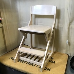 木製学習椅子 ウッドチェア  イス ホワイト