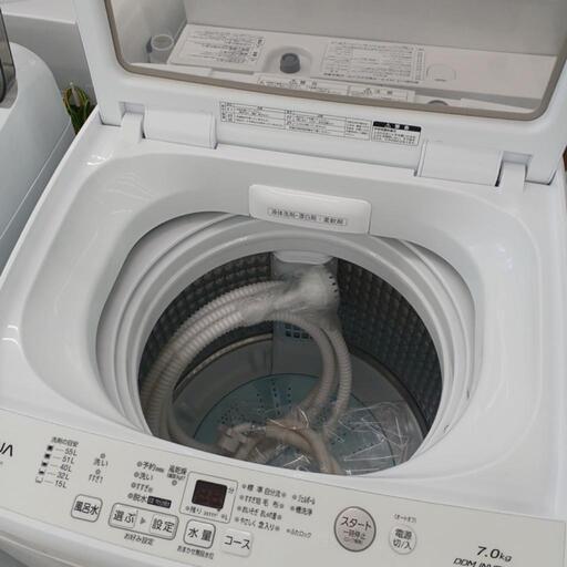 ☆ジモティ割あり☆7kg洗濯機 アクア AQW-V7M 2021年製【joh1363】 ET1542