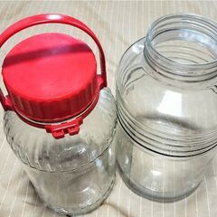 梅をつける容器　ガラス製　２個セット
