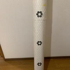 新品 クッションフロア 花柄タイル風 模様 白黒 モノトーン 白 