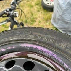 ヤリス純正鉄チン　5.5j？軽サイズタイヤ