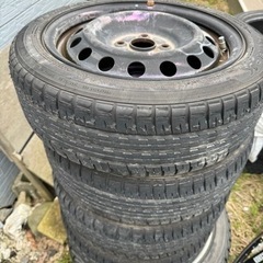 ヤリス純正鉄チン　5.5j？軽サイズタイヤ