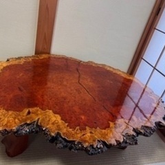 花梨 一枚板 テーブル