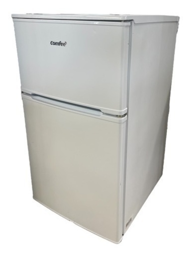NO.1480【2023年製】comfee コンフィー ノンフロン冷凍冷蔵庫 RCT90WH/E 90L 冷蔵62L冷凍28L 家電 冷蔵庫 中古