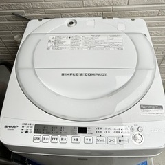 【美品】SHARP 洗濯機　7kg