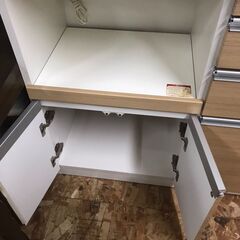 松田家具 レンジボード キッチンボード 食器棚 大容量 ファミリー 