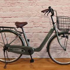 【完売御礼】整備済 サカモトテクノ 26型ギアなし フリット 中古自転車 婦人車 緑色