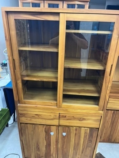 unico　高級家具  食器棚