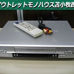 三菱 ビデオカセットレコーダー VHS HV-G500 動作品 MITSUBISHI 2003年製 リモコン付き 苫小牧西店