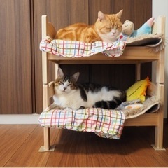 IKEA 猫ベッド　ペット　二段